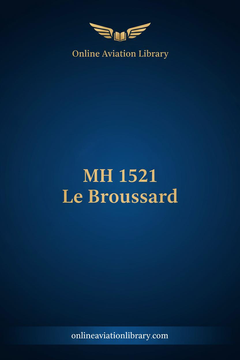 Broussard MH 1521 Brochure Standard Cover Page