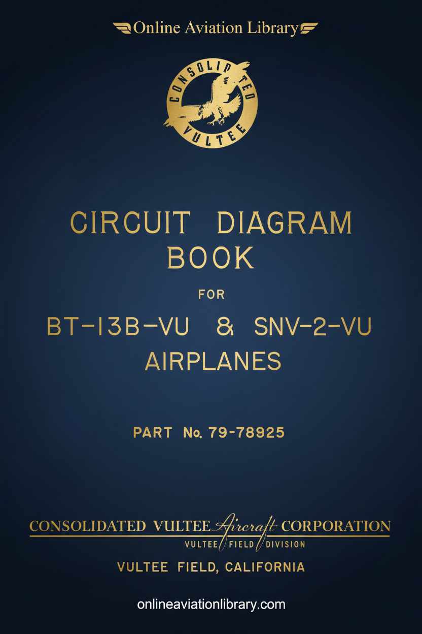 BT-13B-VU SNV-2-VU Circuit Diagram Book Cover Page