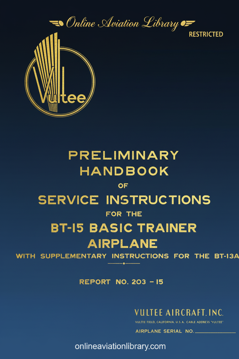 BT-15 Service Instructions Cover Page