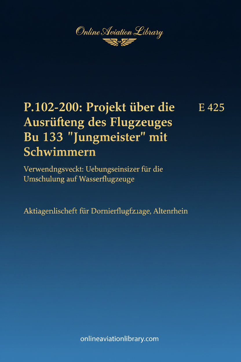 Bu 133 Schwimmwerk Cover Page