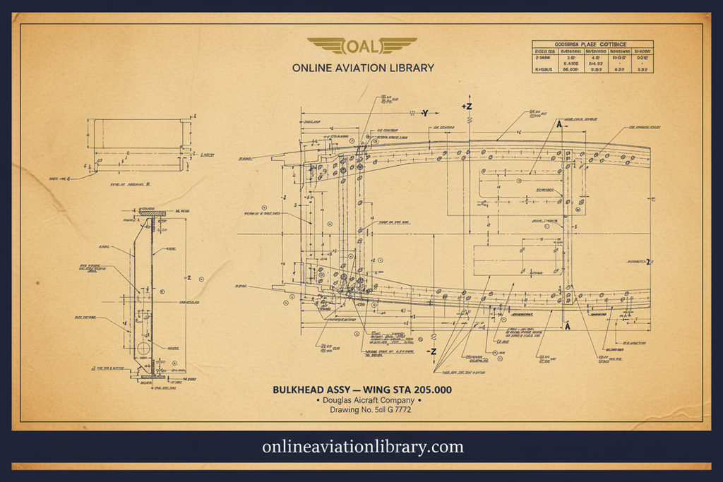 Bulkhead Assembly Wing Sta 205 G88