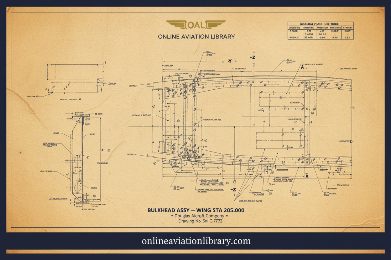 Bulkhead Assembly Wing Sta 205 G88