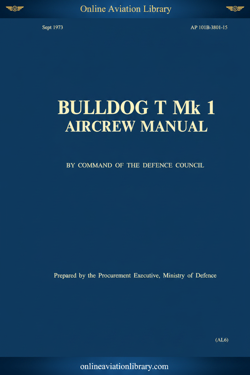 Bulldog T Mk 1 Aircrew Manual Cover