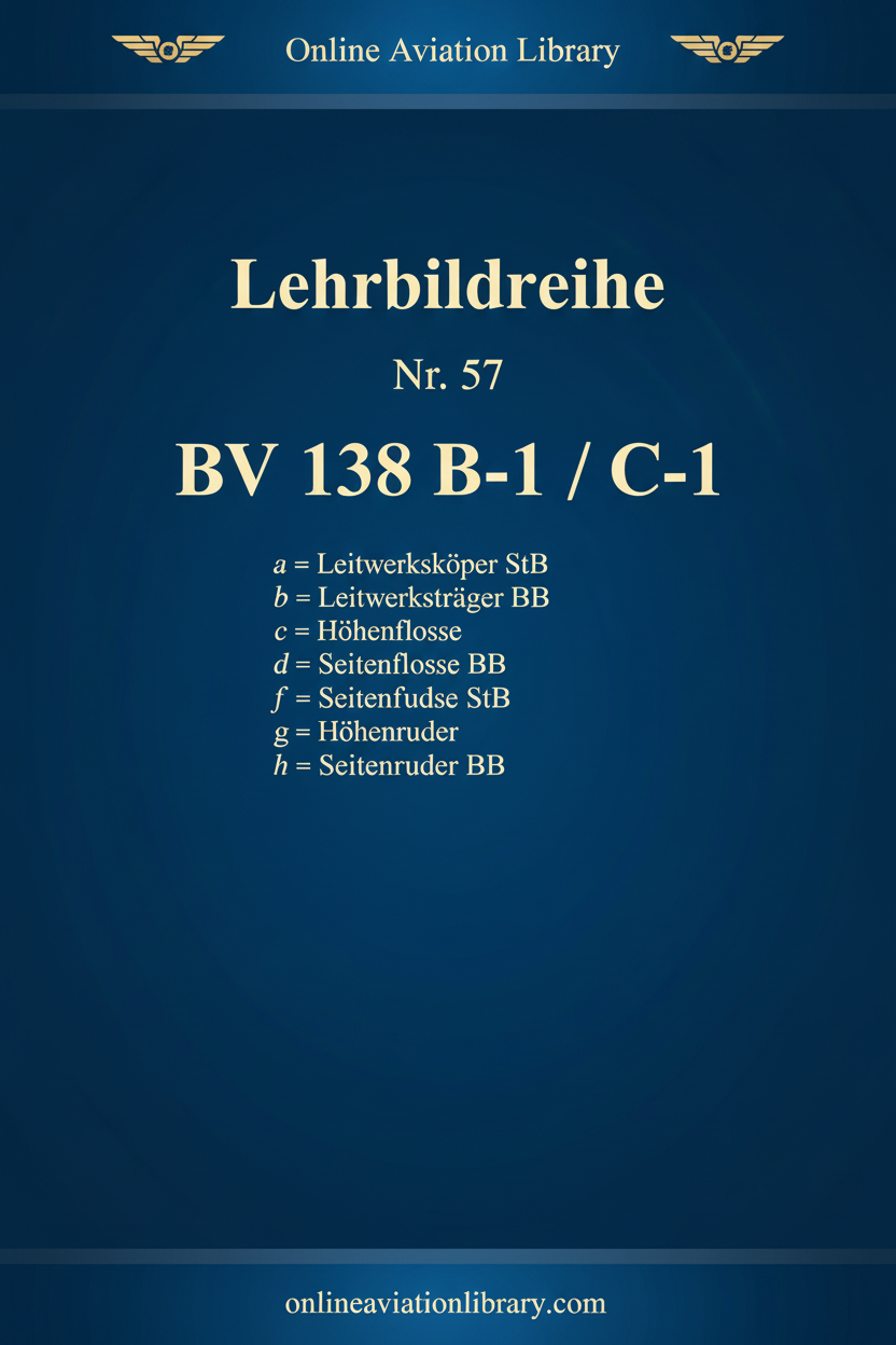 BV 138 B-1 C-1 Lehrbildreihe Cover Page