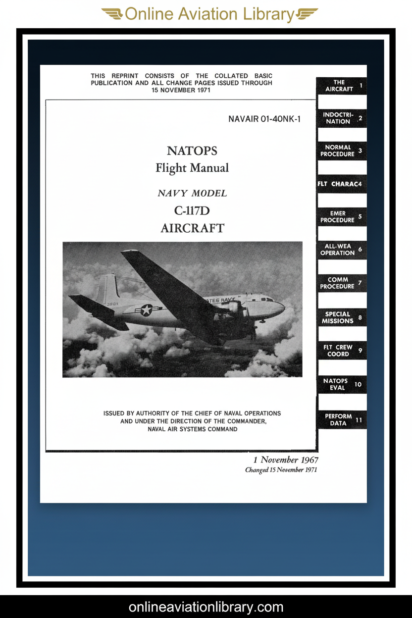 C-117D NATOPS Flight Manual Cover Page