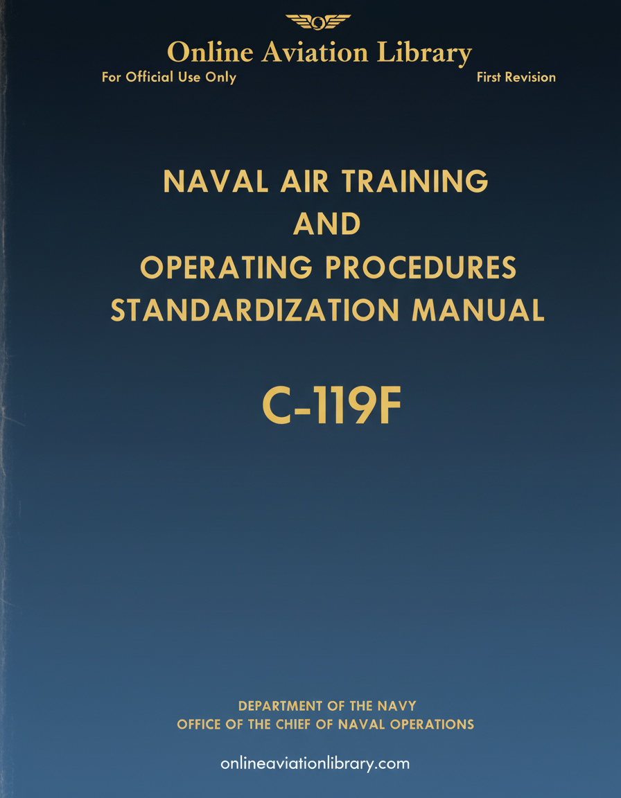 C-119F Naval Air Training Manual Cover Page