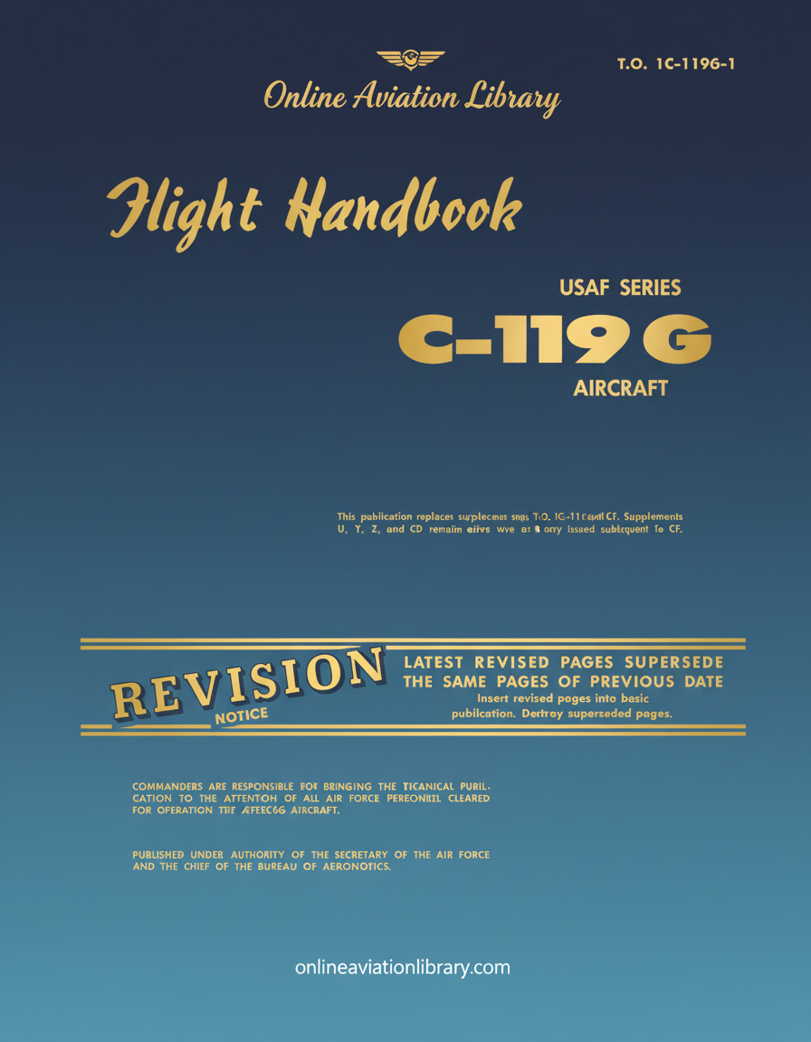 C-119G Flight Handbook Cover Page