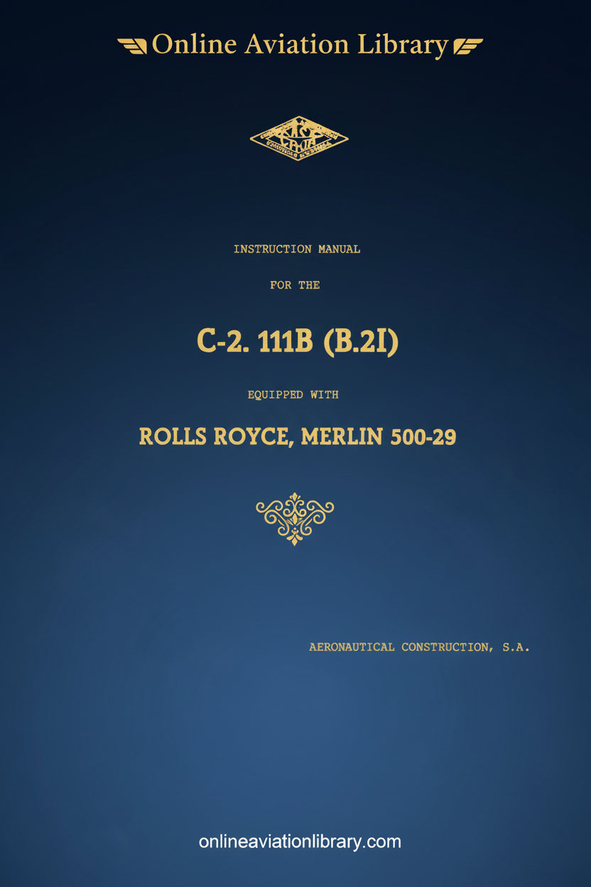 C-2.111B Instruction Manual Cover Page