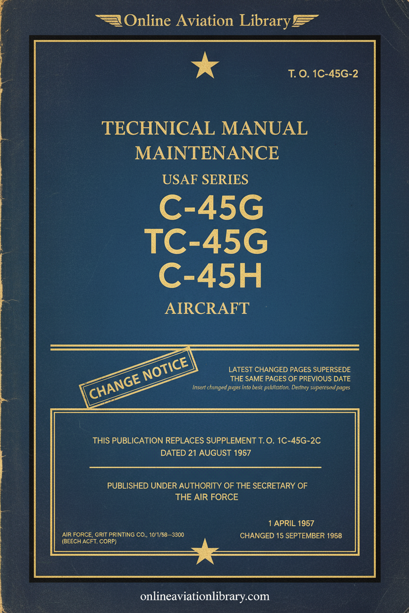 C-45G TC-45G C-45H Technical Manual Cover