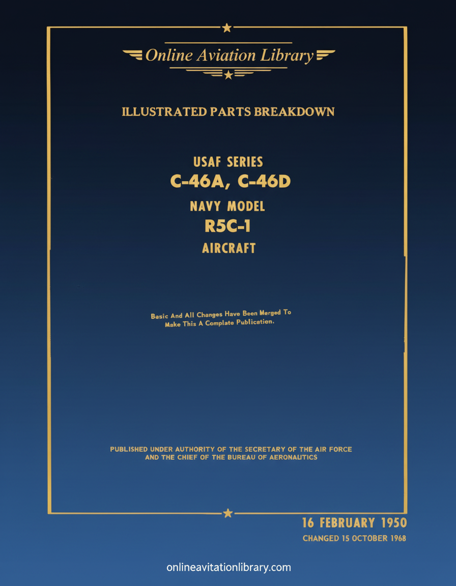 C-46A/C-46D/R5C-1 Illustrated Parts Breakdown Cover Page