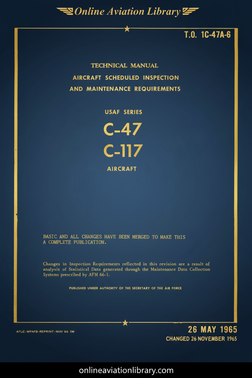 C-47 Aircraft Scheduled Inspection and Maintenance Requirements Cover Page