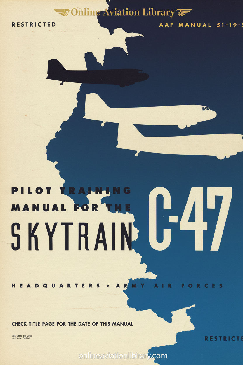 C-47 Skytrain Pilot Training Manual Cover Page