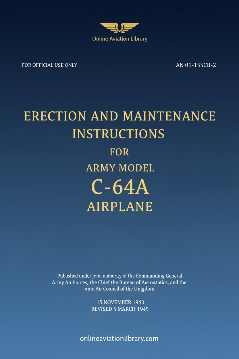 C-64A Erection and Maintenance Instructions Standard Cover Page
