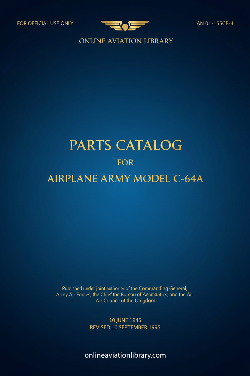 C-64A Parts Catalog Standard Cover Page