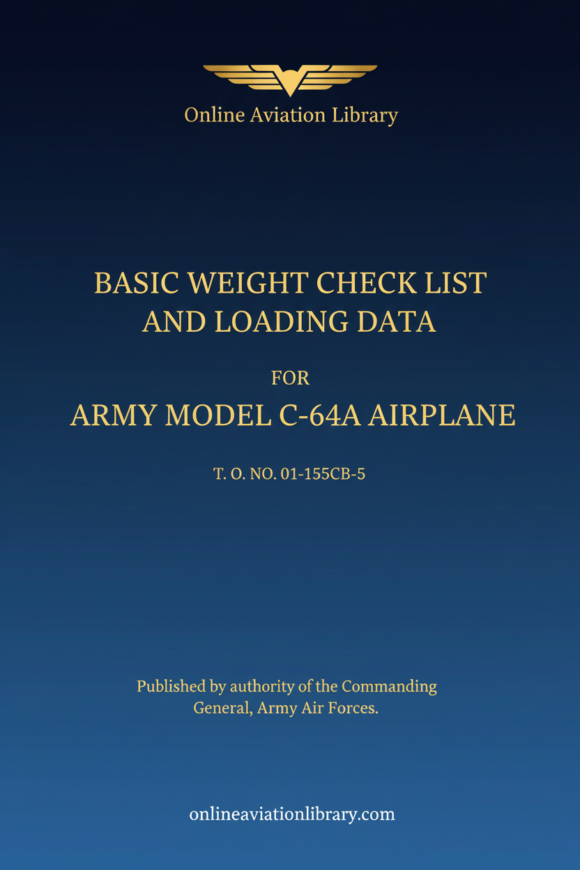 C-64A Standard Cover Page