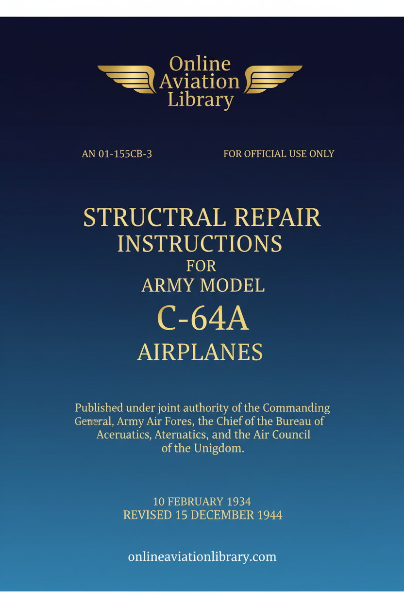 C-64A Structural Repair Instructions Standard Cover Page