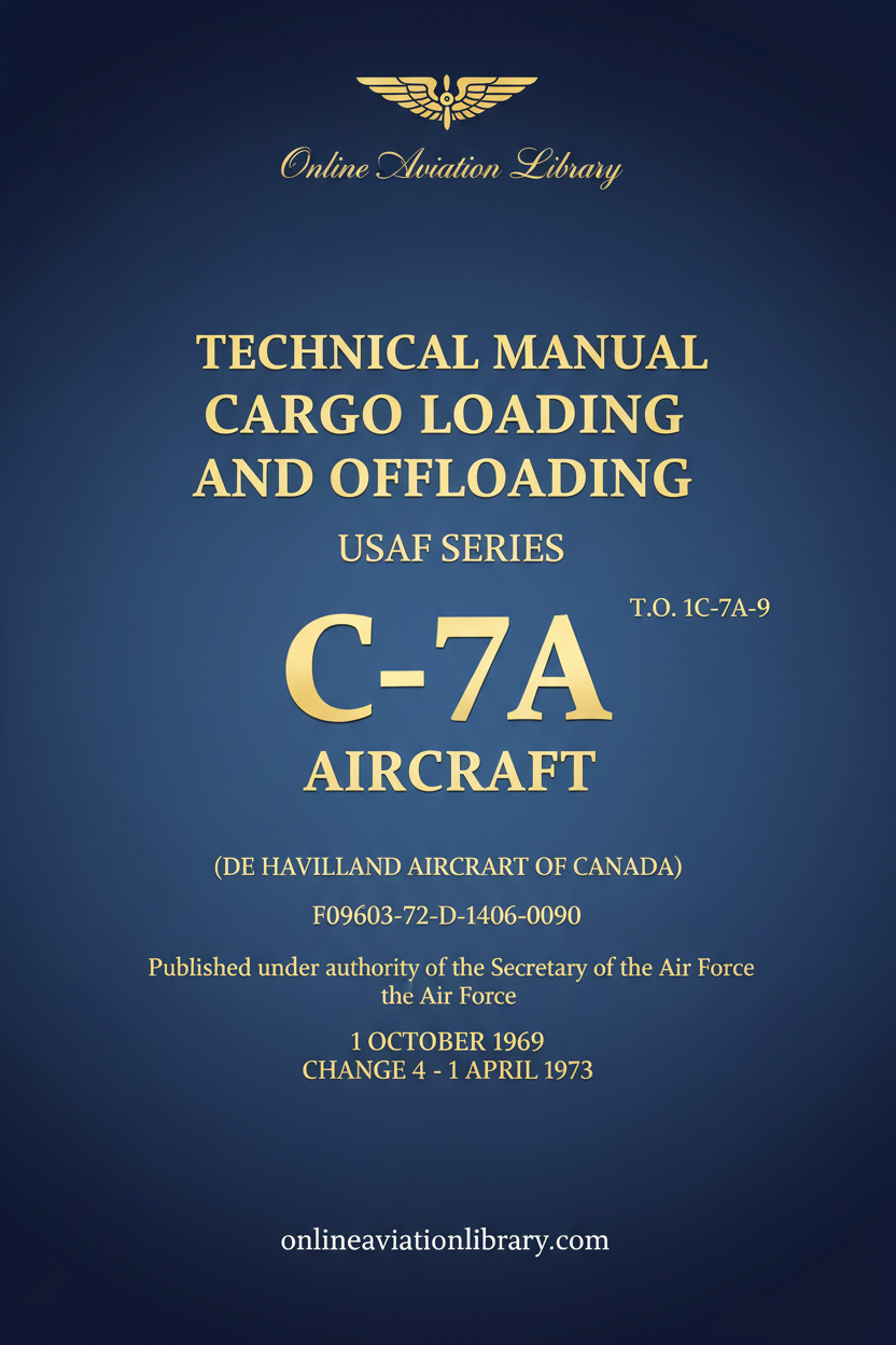 C-7A Cargo Loading Technical Manual Text-Only Cover Page