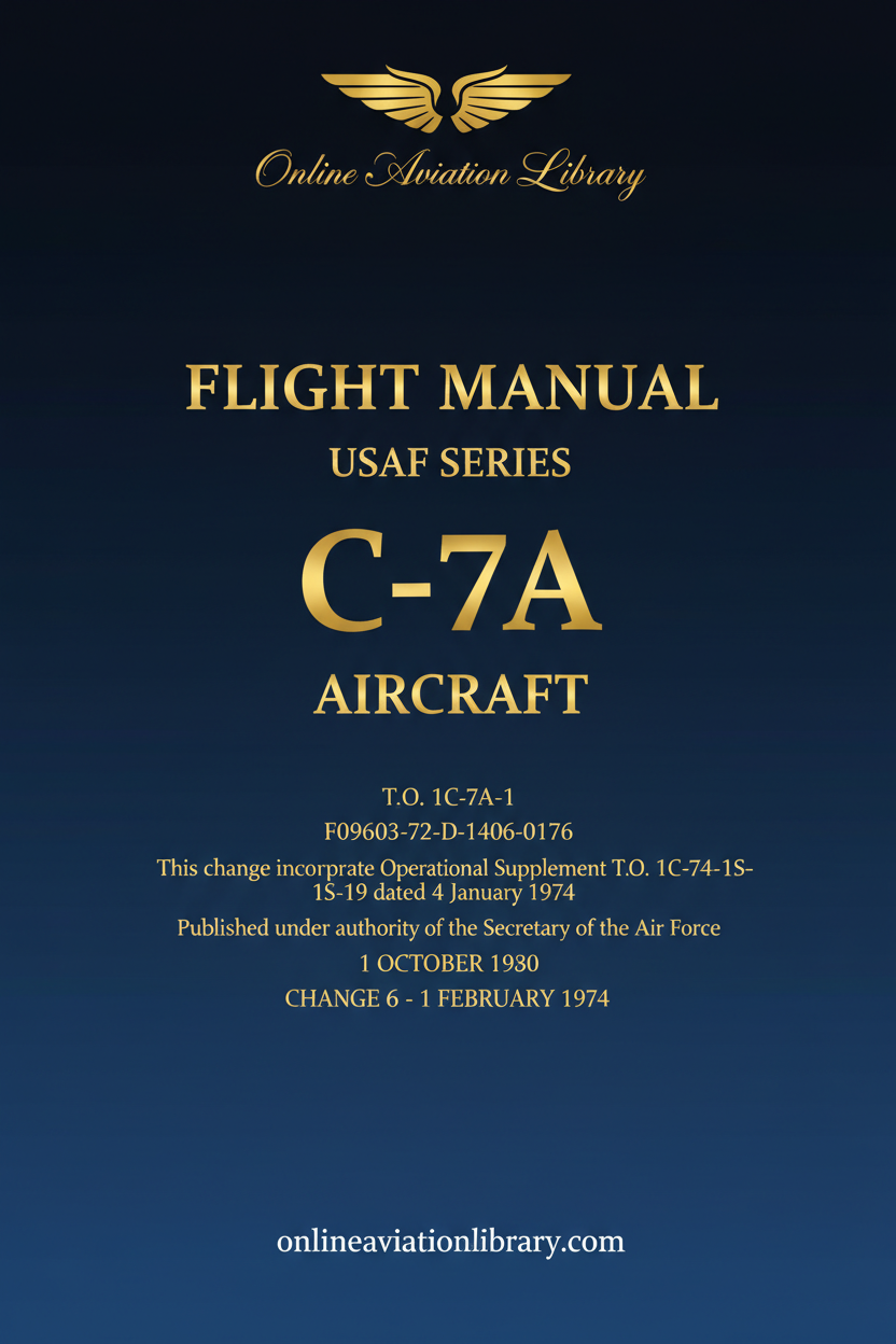 C-7A Flight Manual Text-Only Cover Page