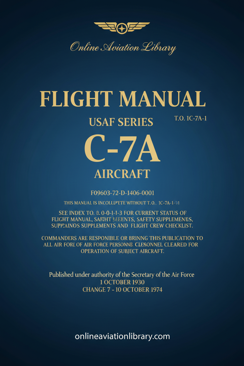 C-7A Flight Manual Text-Only Cover Page