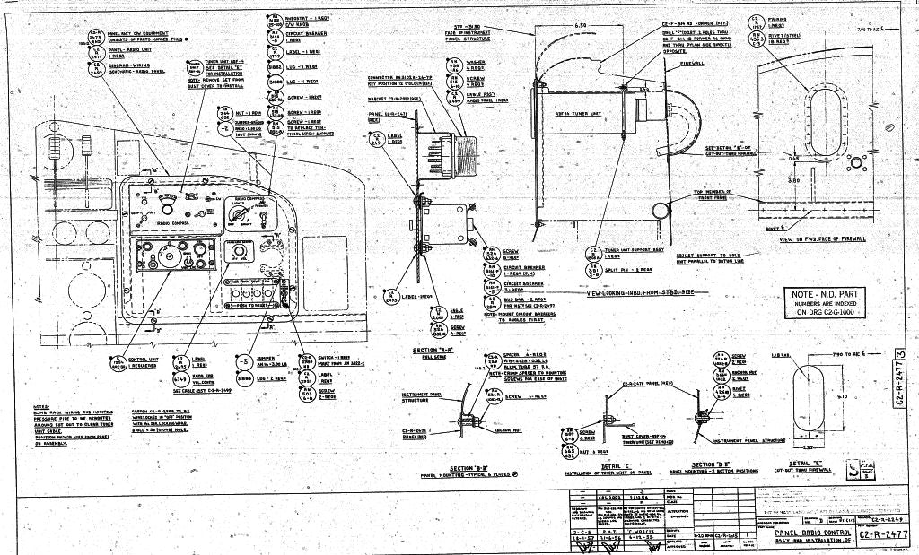 De Havilland Canada DHC-2 / U-6 Beaver Aircraft Blueprints Engineering Drawings - Download