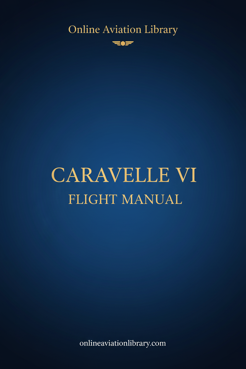 Caravelle VI Flight Manual Standard Cover Page