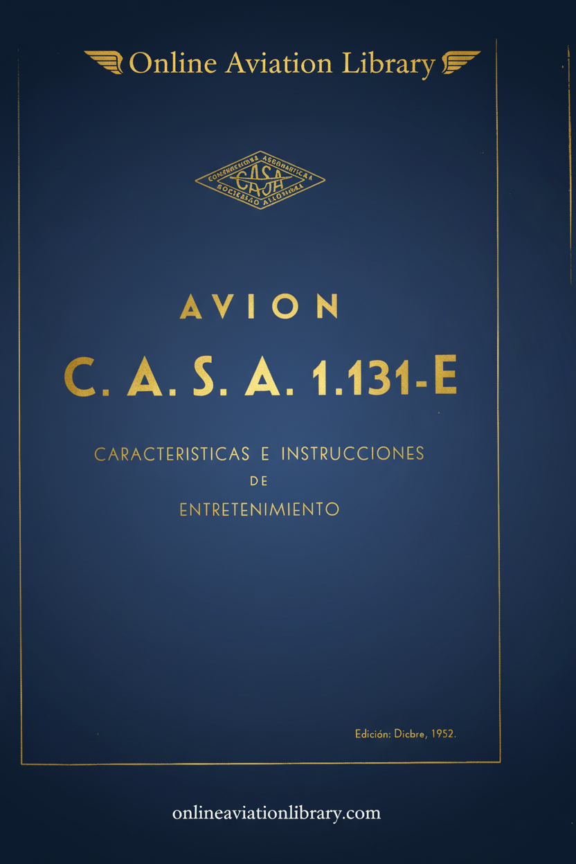 CASA 1.131-E Manual Cover Page