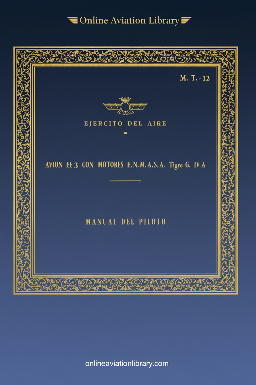 CASA FE-3 Pilot's Manual Cover Page