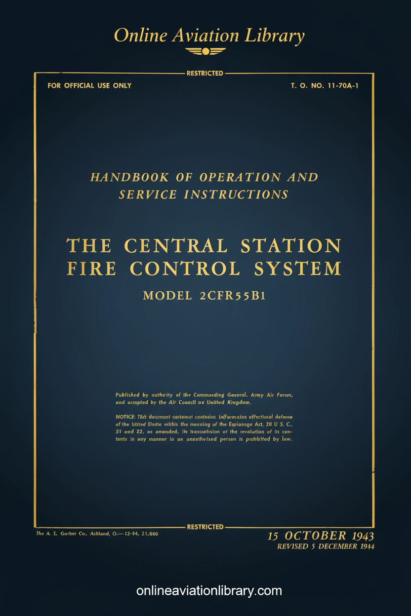 Central Station Fire Control System Handbook Cover Page - Redesigned