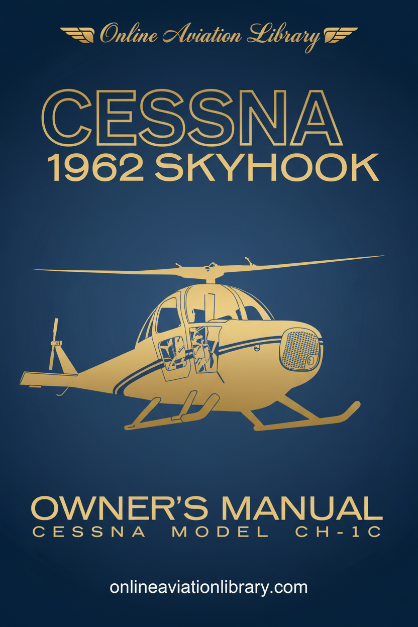 Cessna 1962 Skyhook CH-1C Owner's Manual Cover