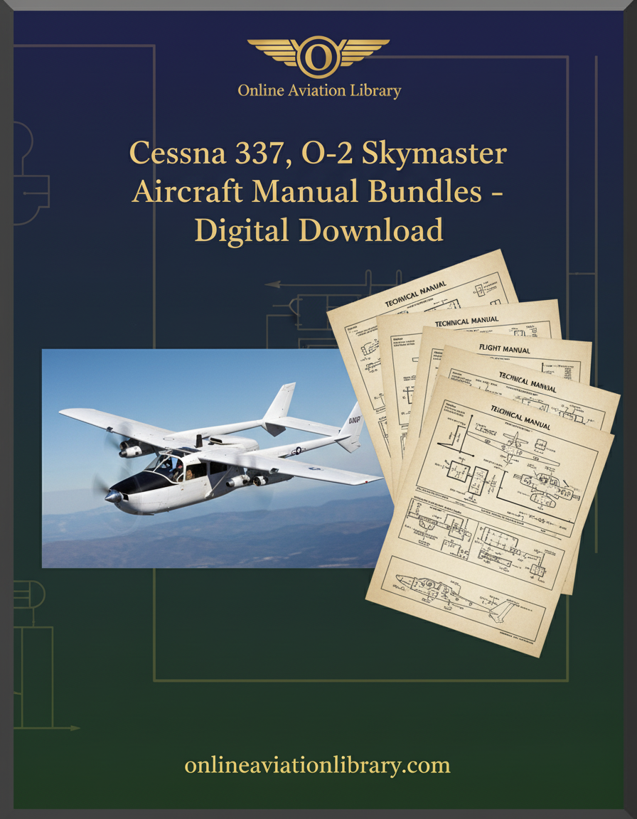 Cessna 337, O-2 Skymaster Aircraft Manual Bundles Banner