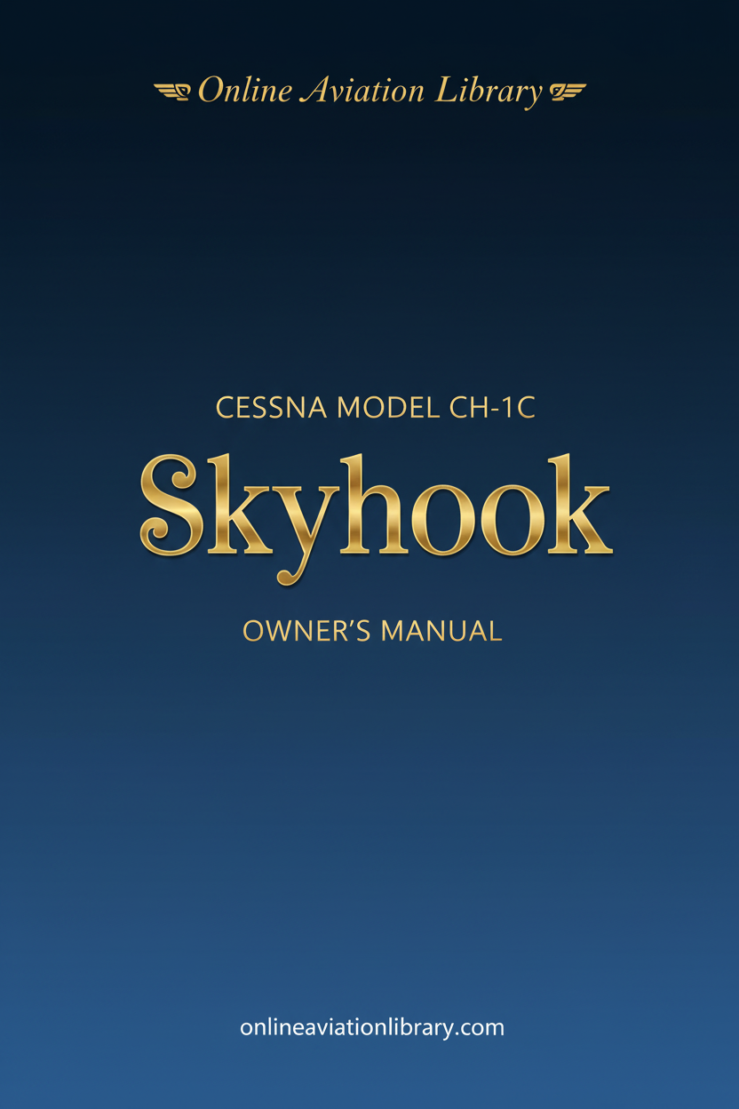 Cessna Skyhook CH-1C Owner's Manual Cover