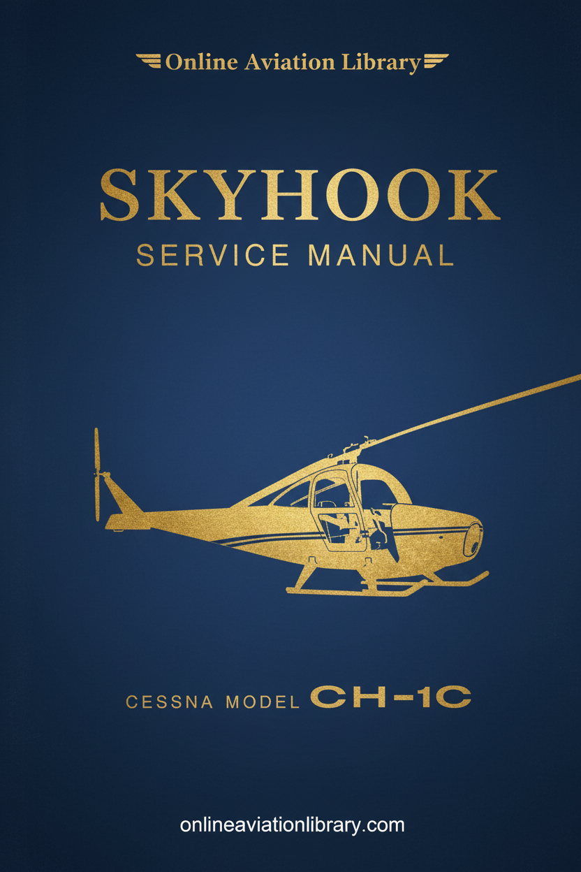 Cessna Skyhook CH-1C Service Manual Cover
