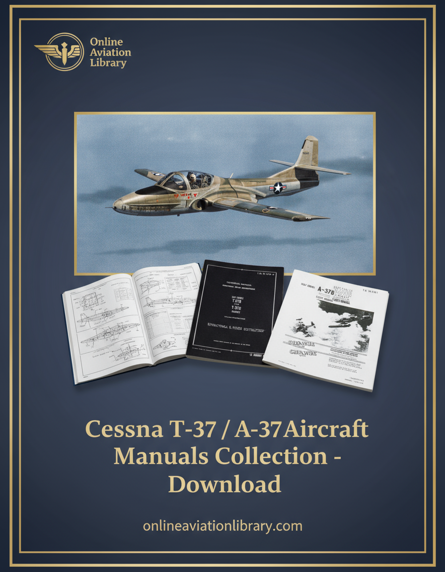 Cessna T-37 / A-37 Aircraft Manuals Collection Banner