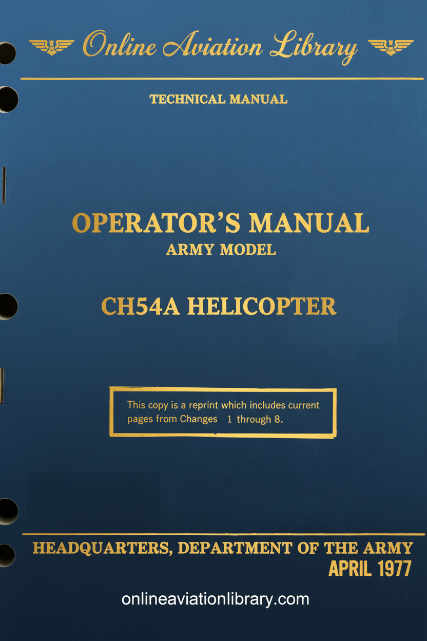 CH-54A Operator's Manual Cover Page