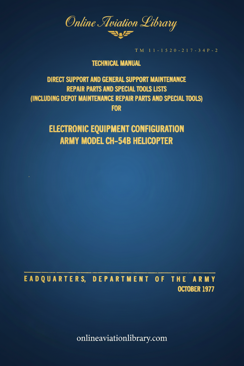CH-54B Direct Support Maintenance Manual Cover Page