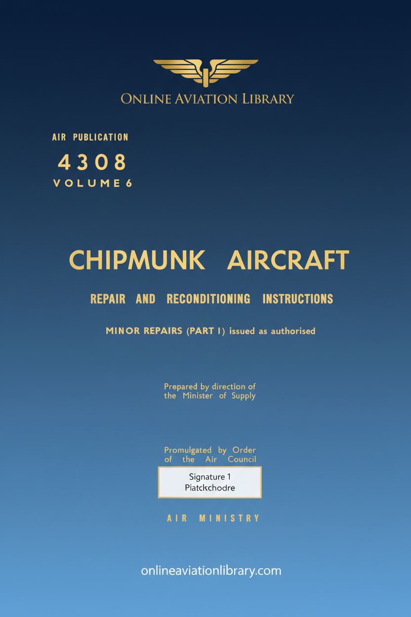 Chipmunk Aircraft Standard Cover Page
