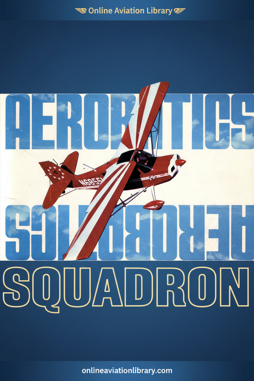 Citabria Aerobatics Squadron Manual Cover - Blue Background