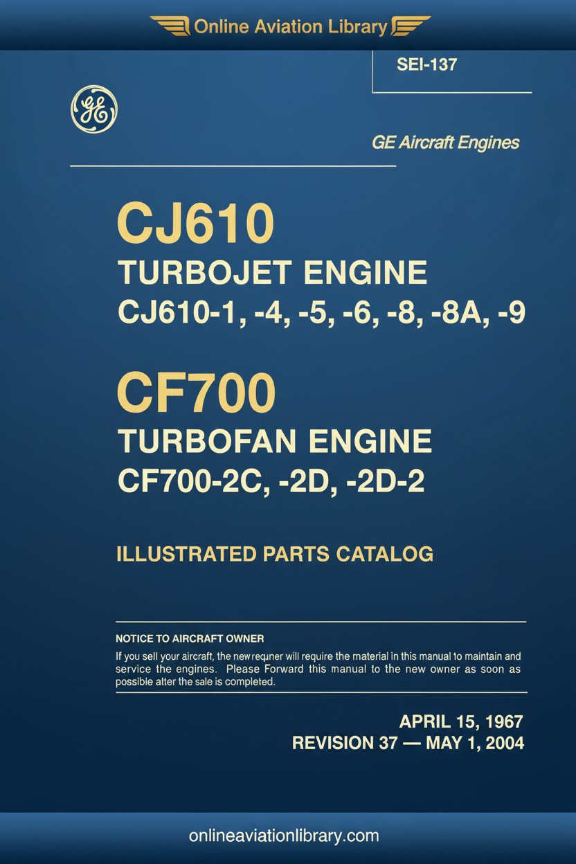 CJ610 CF700 Service Bulletin Cover