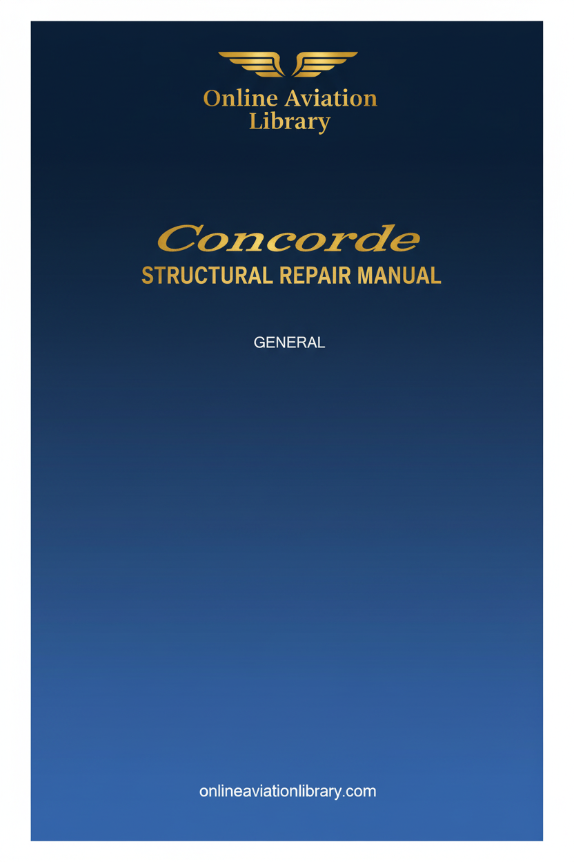 Concorde Structural Repair Manual Standard Cover Page