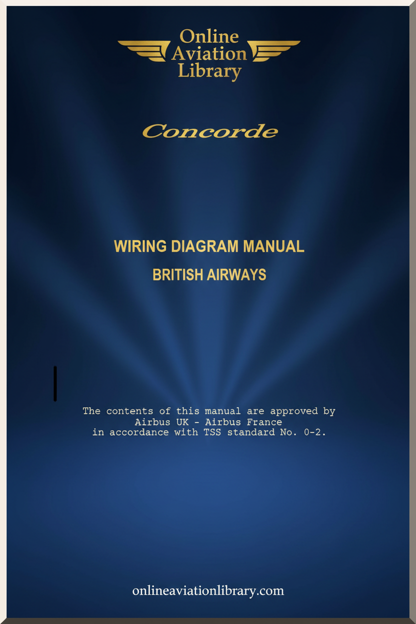 Concorde Wiring Diagram Manual British Airways Standard Cover Page