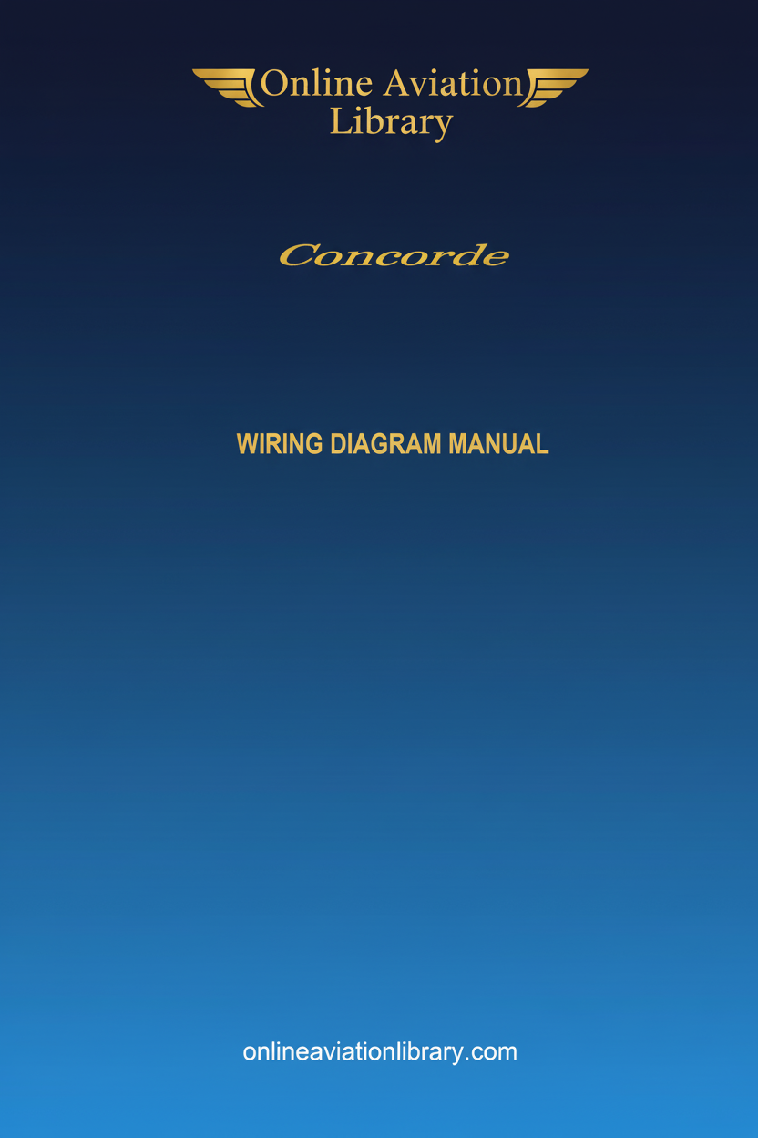 Concorde Wiring Diagram Manual Standard Cover Page