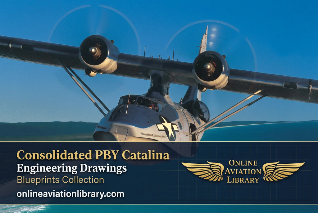 Consolidated PBY Catalina Engineering Drawings Blueprints Collection banner