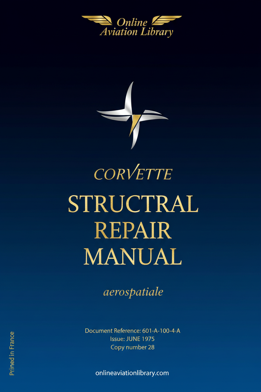 Corvette Structural Repair Manual Standard Cover Page