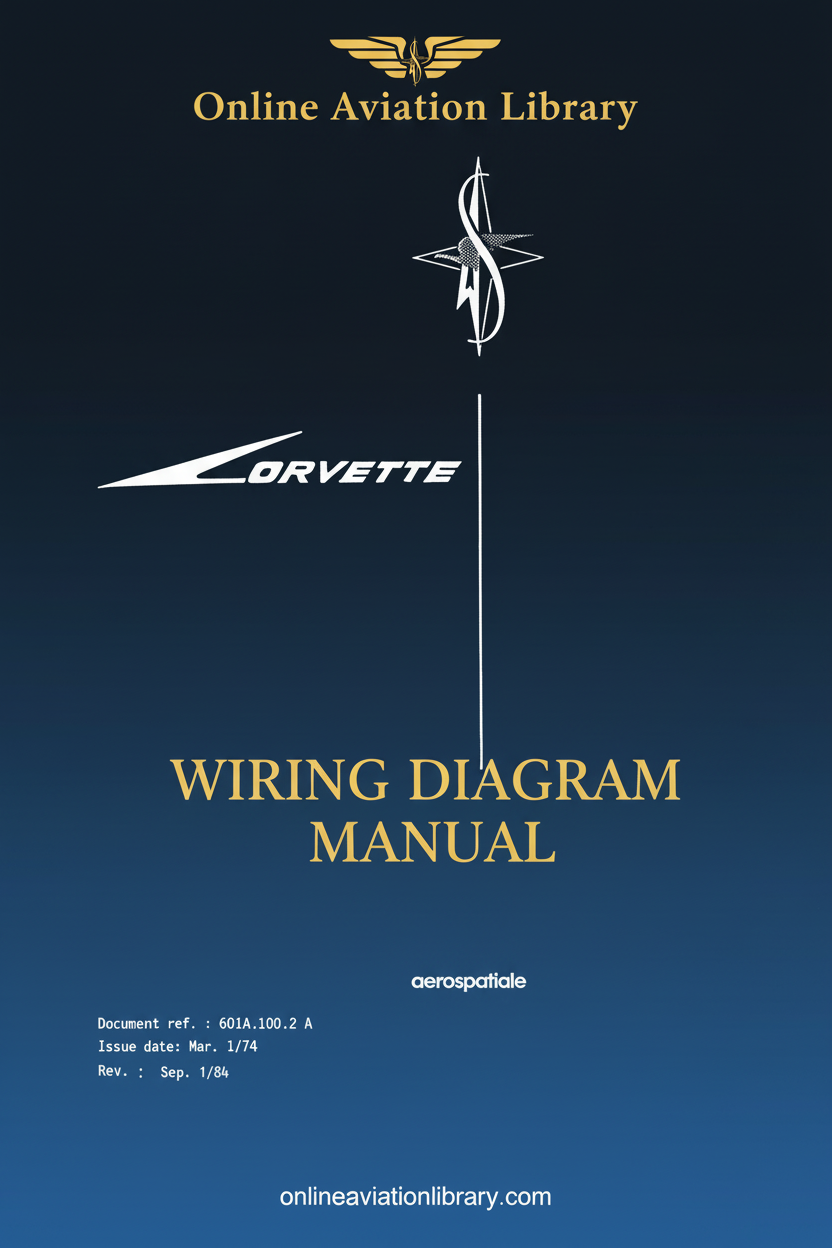 Corvette Wiring Diagram Manual Standard Cover Page