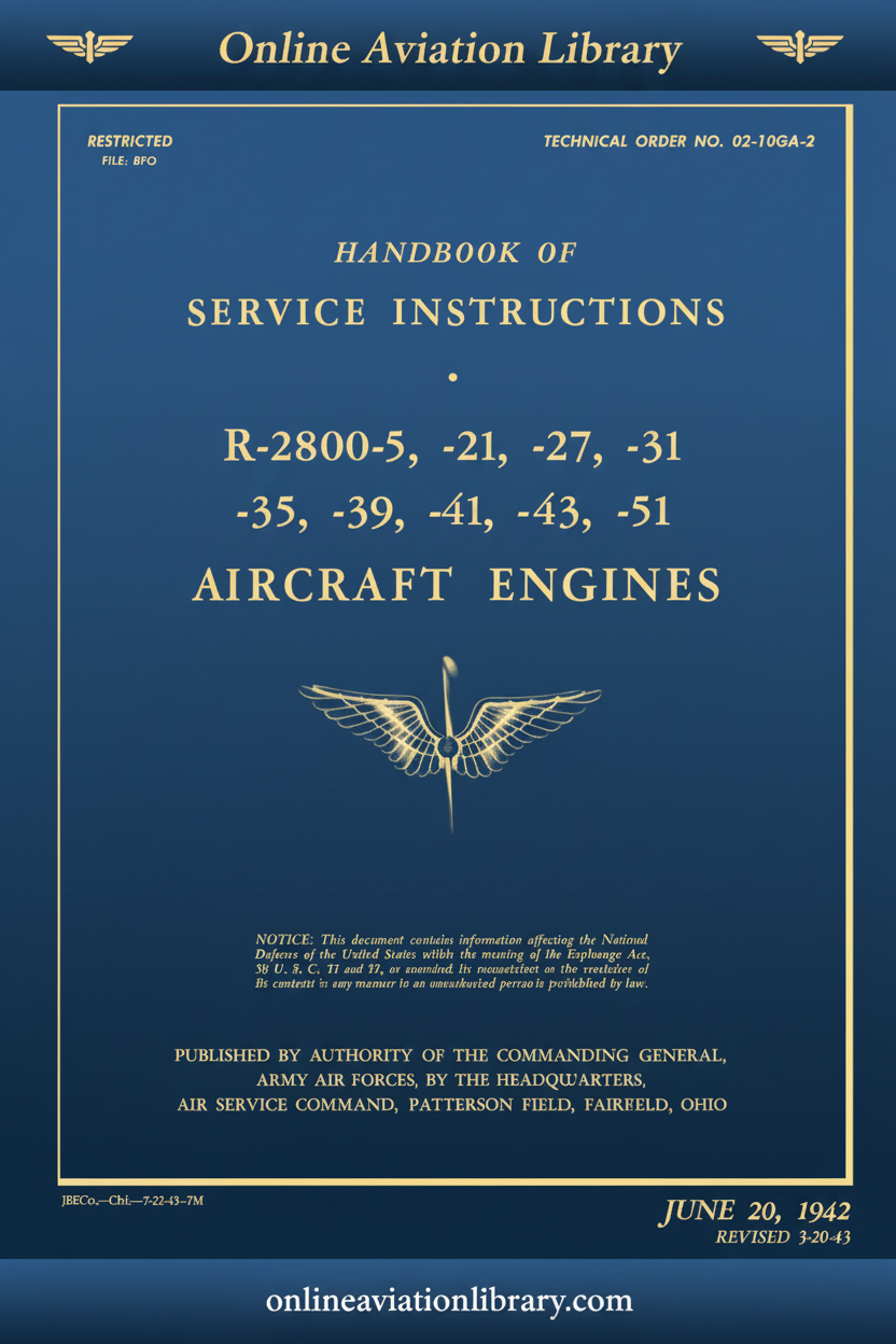 Cover 1 — Service Instructions