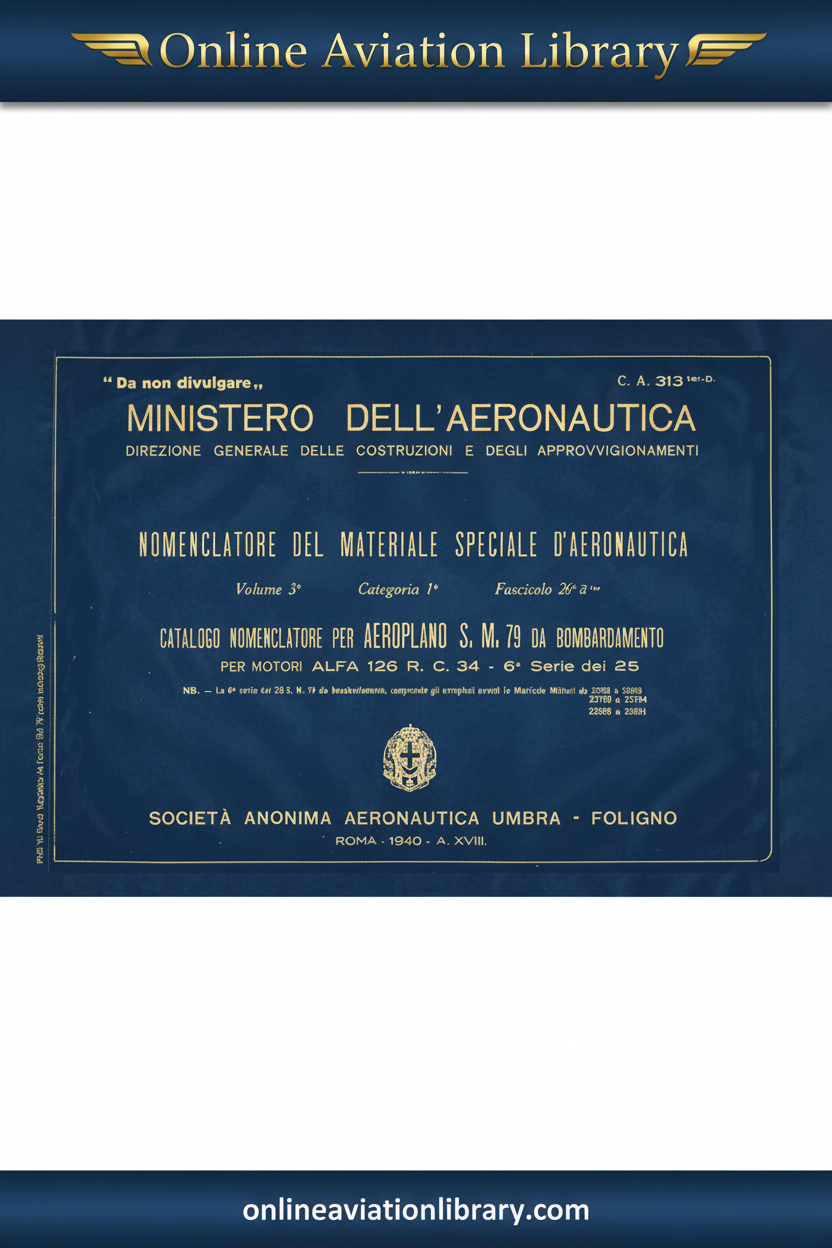 Cover 10 - C.A. 313 ter-D Aeronautica Umbra Foligno 1940
