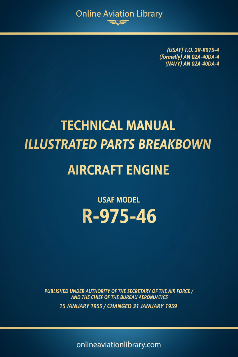Cover 18 - R-975-46 Illustrated Parts Breakdown T.O. 2R-R975-4