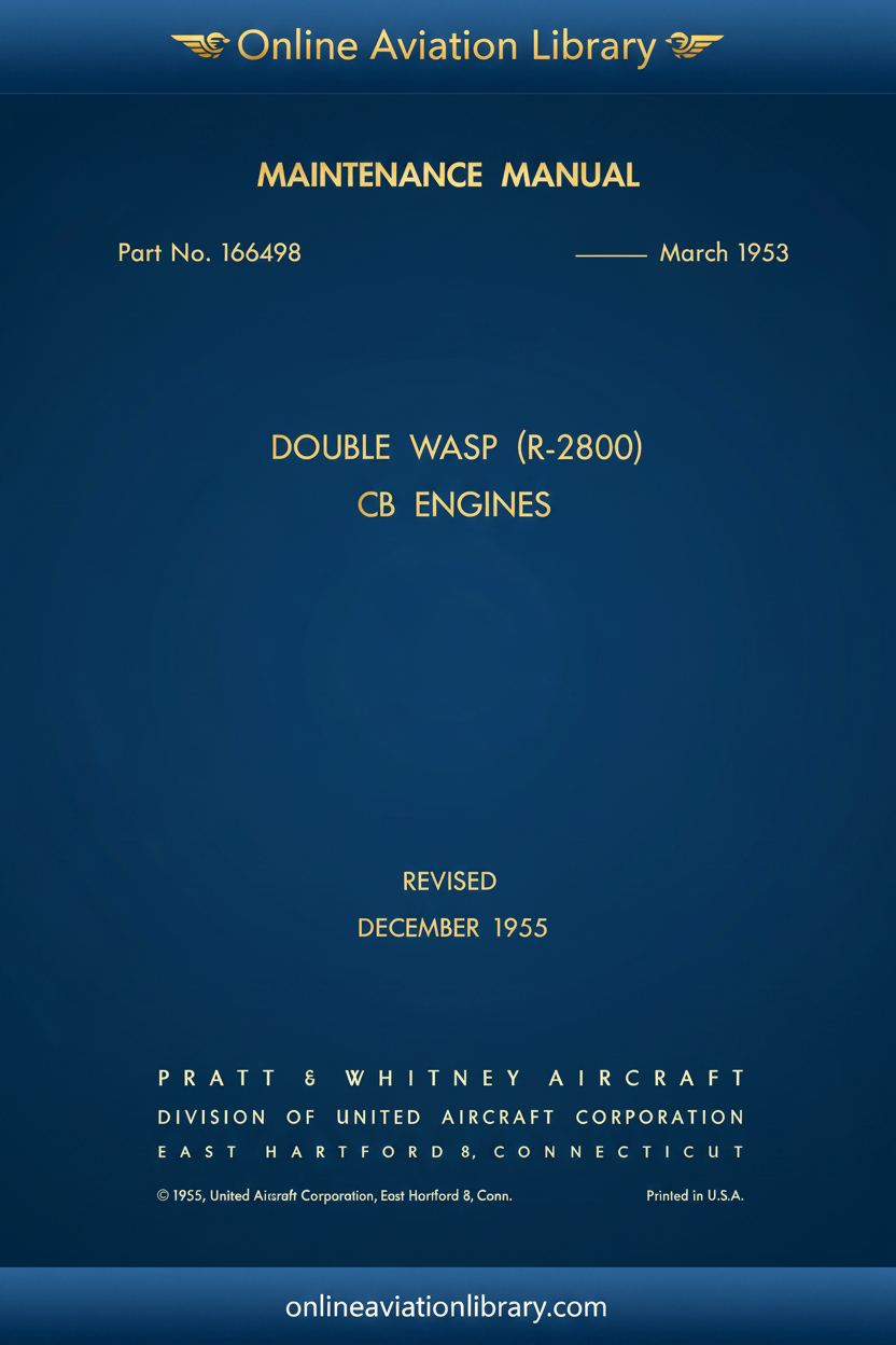 Cover 3 — CB Engines Maintenance Manual 1955
