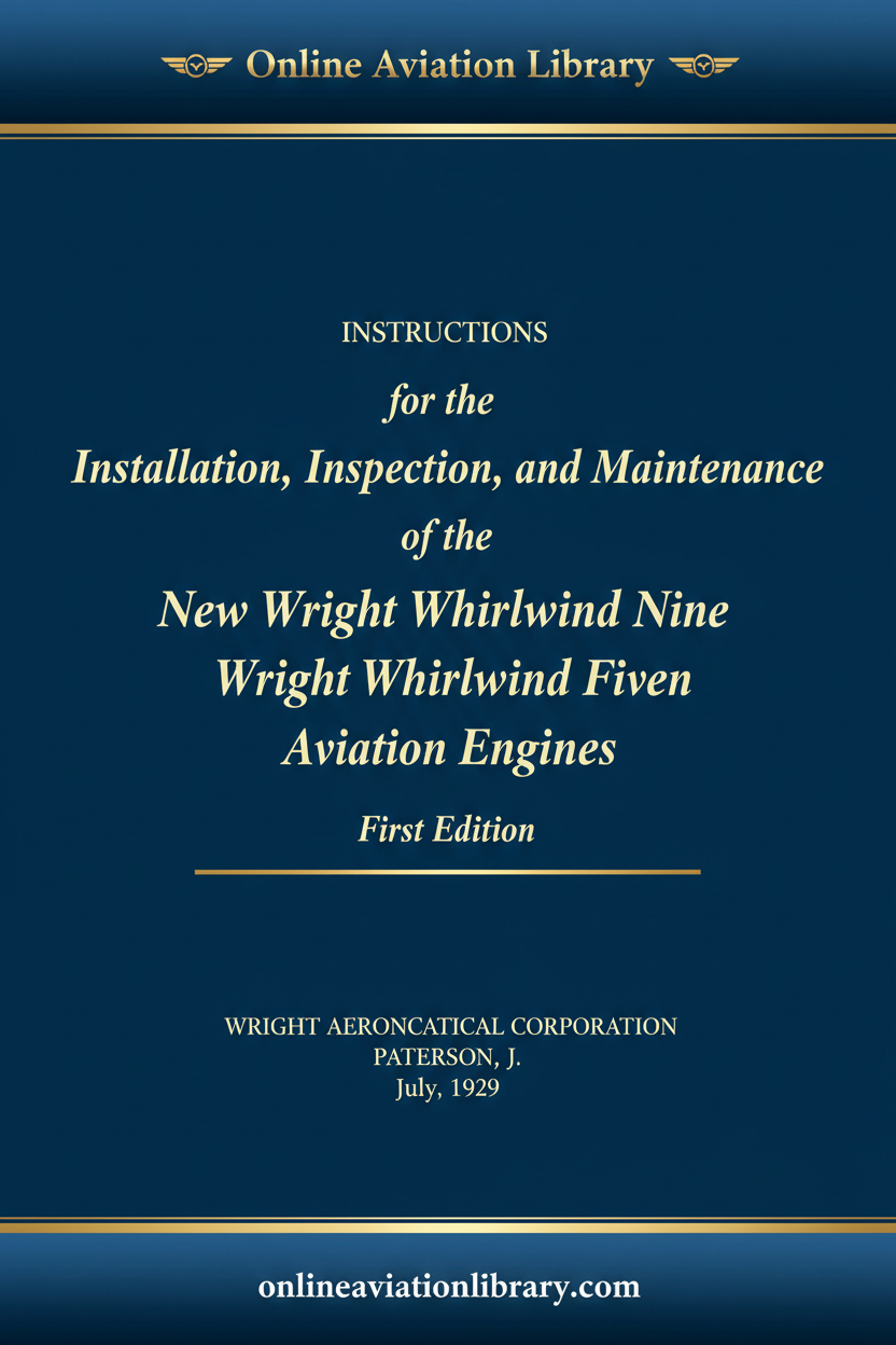 Cover 3 - Installation Inspection Maintenance 1929