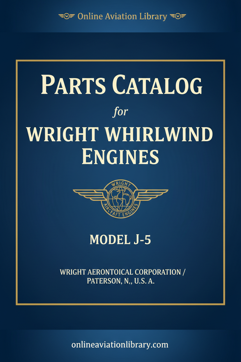 Cover 7 - Whirlwind J-5 Series Parts Catalog